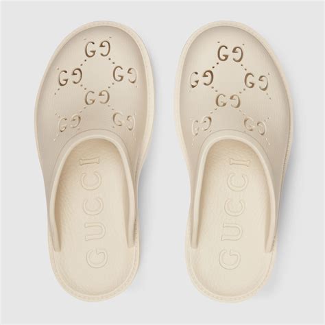 womens gucci rubber sandals|gucci perforated rubber sandals.